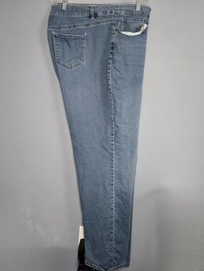 Avenue Denim Straight Leg Stretchy Jeans-Womens TALL Plus Size 26/26T-Blue